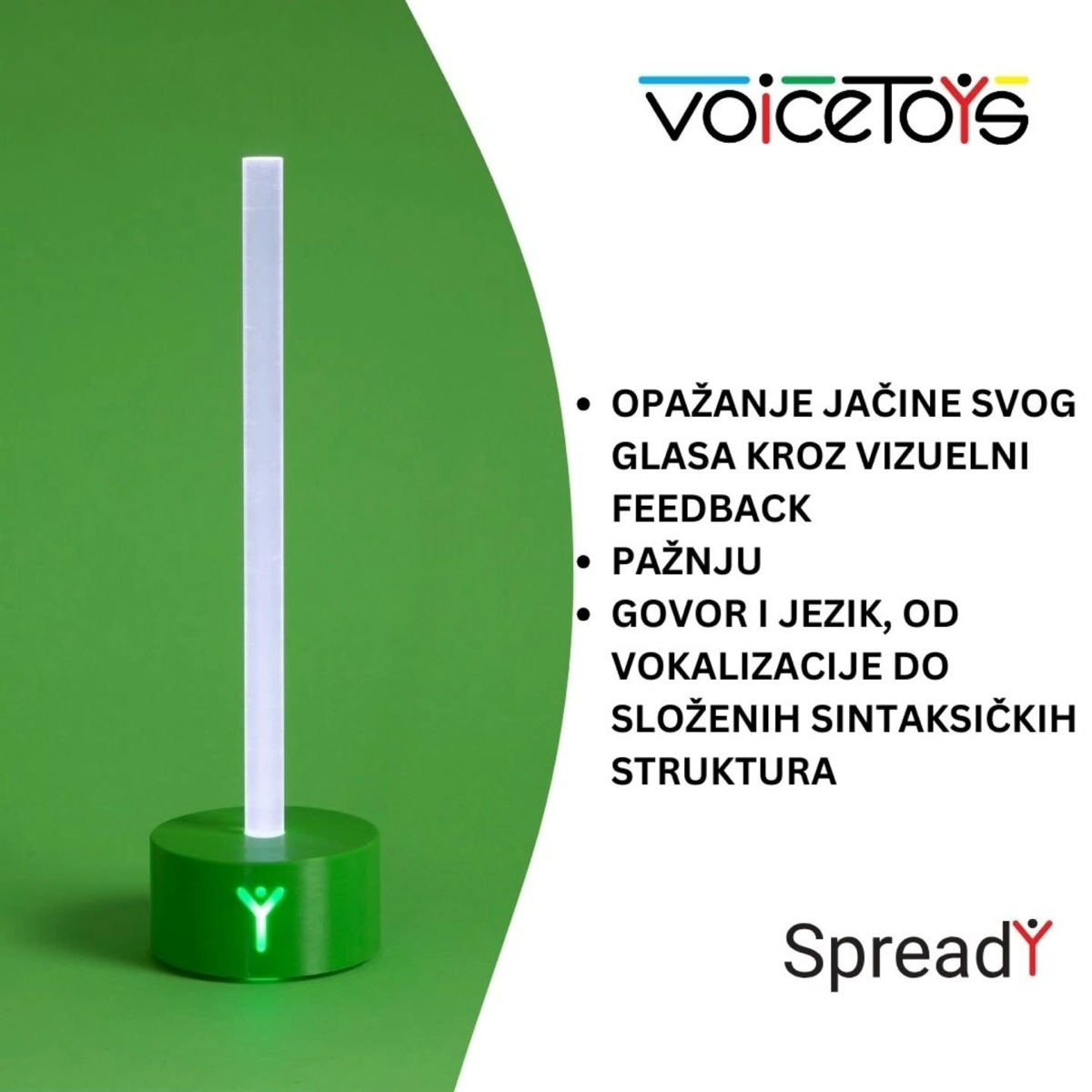 VoiceToys - podrška opažanju jačine glasa, pažnji i govoru